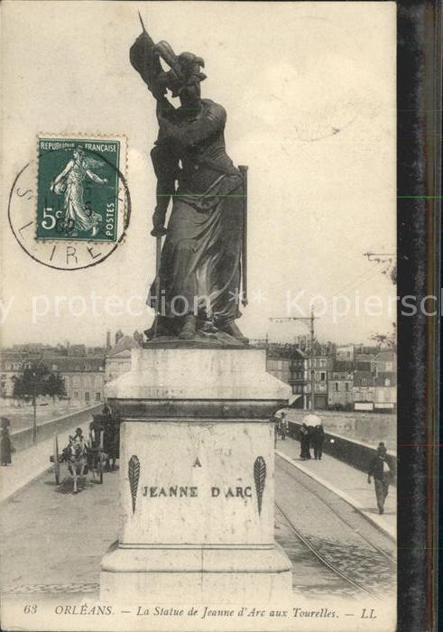 Orleans Loiret Statue de Jeanne d_Arc aux Tourelles St