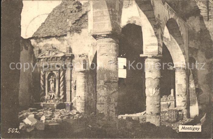 Montigny Meurthe-et-Moselle Ruinen Weltkrieg