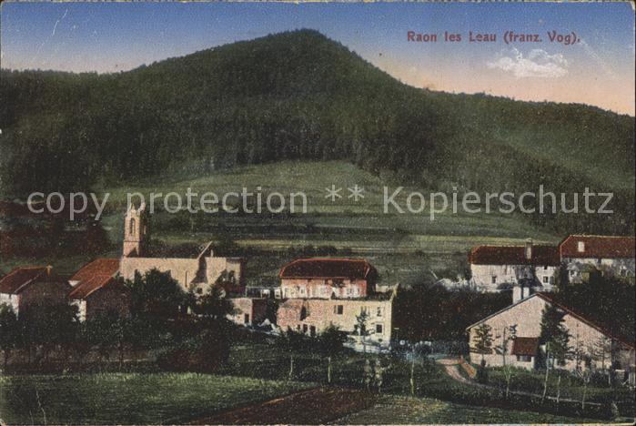 Raon-les-Leau Ortsansicht mit Kirche