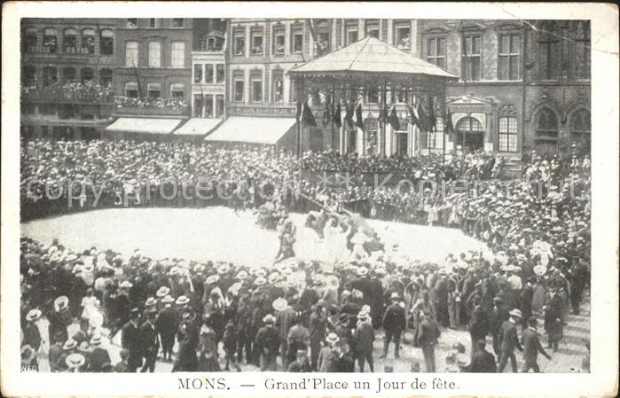 Mons Hainaut Grand Place Jour de fete