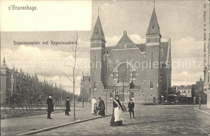 s-Gravenhage Regentesseplein met Regentessekerk