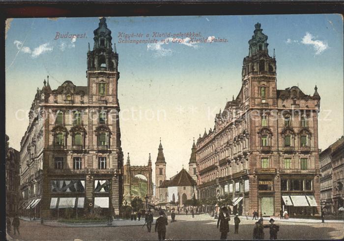 Budapest Schlangenplatz mit Erzherzog Klotild Palais