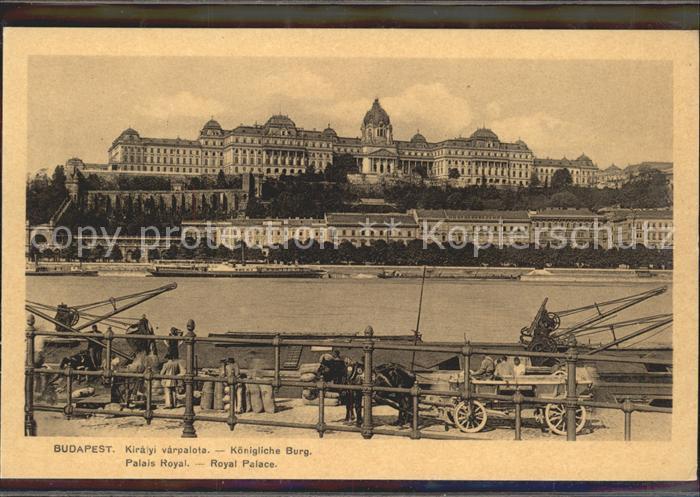 Budapest Königliche Burg Pferdefuhrwerk