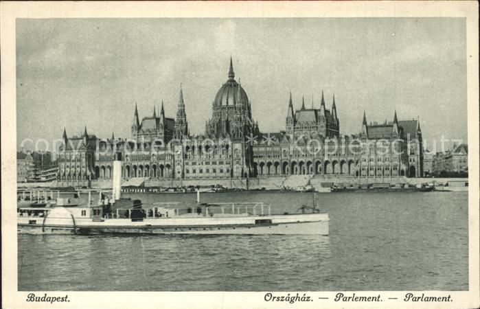 Budapest Parlament Dampfer