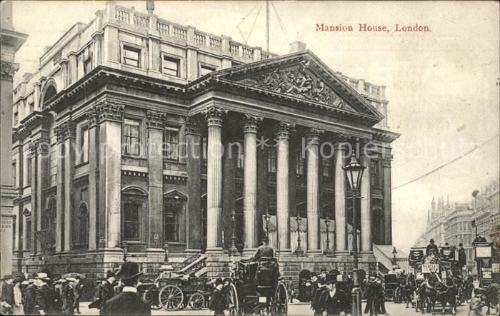 London Mansion House Pferdekutsche