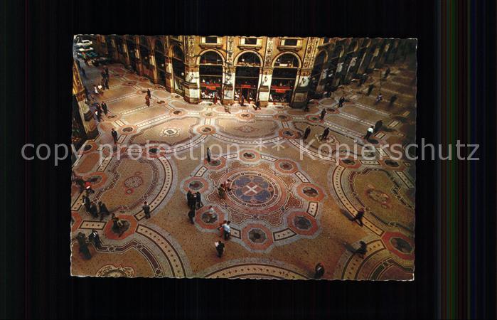 Milano Galleria Vittorio Emanuele Pavimento artistico Marmorboden