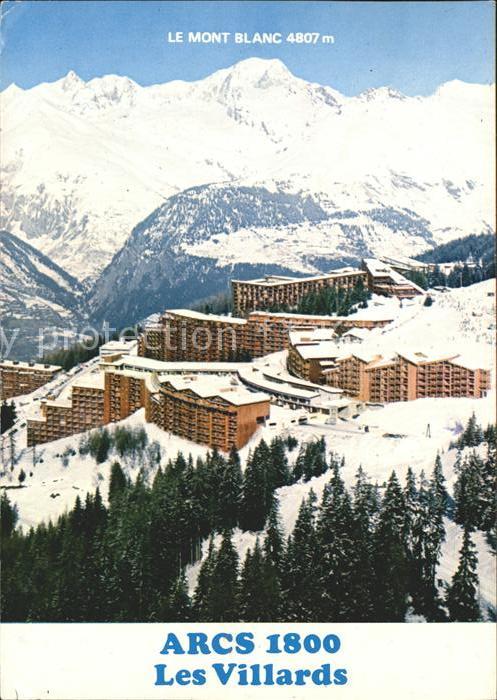 Les Arcs Savoie Vue generale et le Mont Blanc