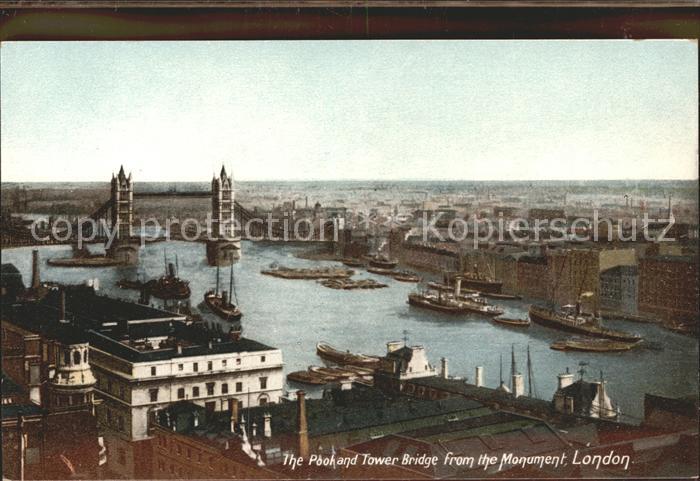 London Poland Tower Bridge from the Monument Dampfer