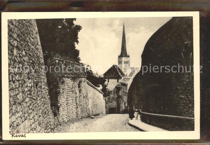 Reval Stadtmauer Kirchturm