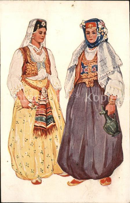Trachten Kroatische Volkstrachten Bosnien Vladim