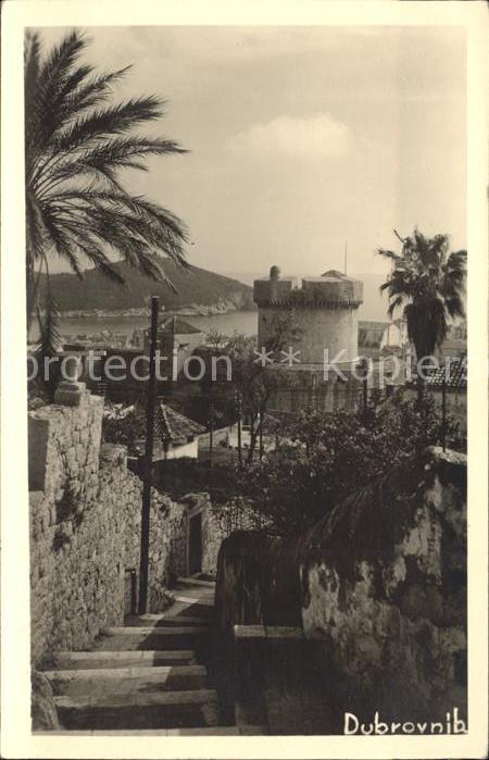 Dubrovnik Ragusa Treppe Turm
