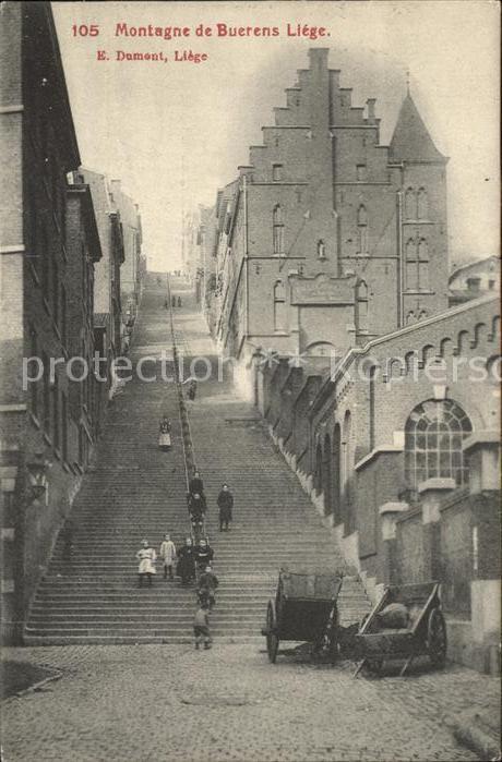 Liege Luettich Montagne de Buerens Treppe