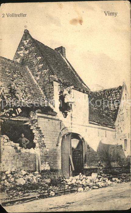 Vimy Zerstoerung Truemmer Weltkrieg
