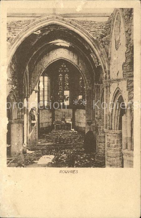 Rouvres-en-Plaine Kirche Zerstoerung Truemmer Weltkrieg