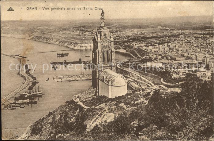Oran Algerie Vue generale prise de Santa Cruz