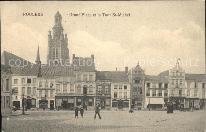 Roulers West-Vlaanderen Grand Place et Tour St. Michel