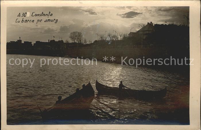 Constanta Barca pe amurg Boot Abendstimmung