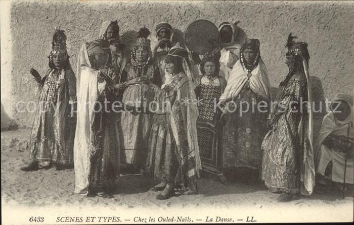 Alger Algerien Chez les Ouled Nails Danse Scenes et Ty