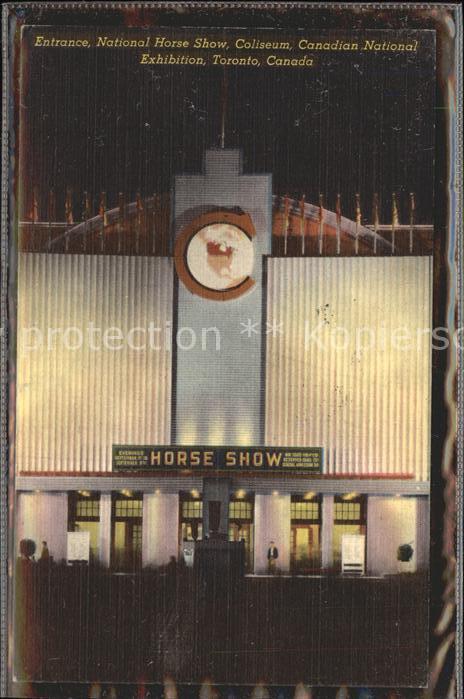 Toronto Canada National Horse Show Coliseum Canadian National Exhibition