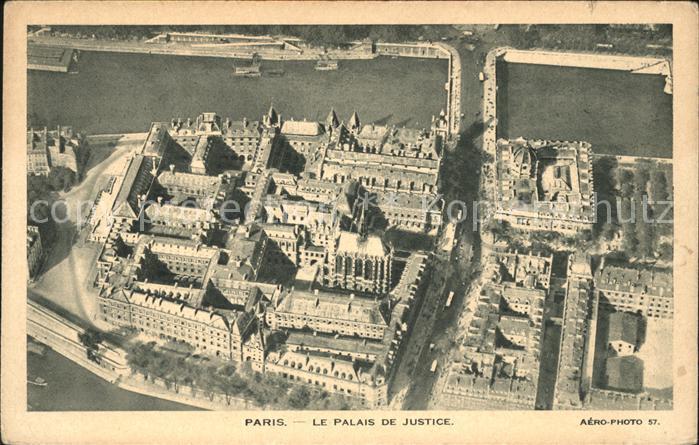 Paris Palais de Justice vue aerienne