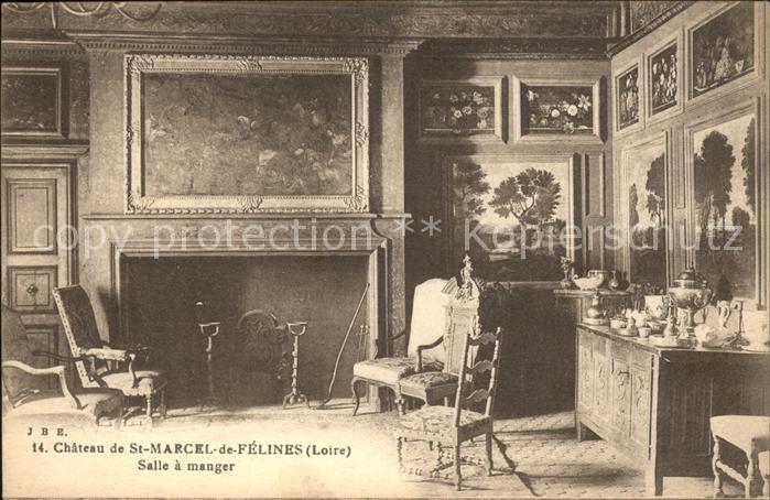 Saint-Marcel-de-Felines Salle a Manger du Chateau