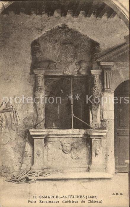 Saint-Marcel-de-Felines Puits Renaissance Interieur du Chateau