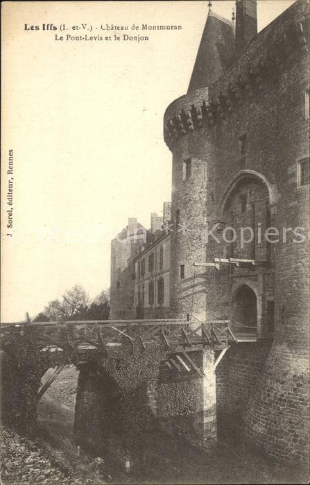 Les Iffs Chateau de Montmuran Pont Levis et le D