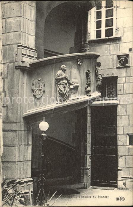 Riom Puy-de-Dome Escalier du Montat