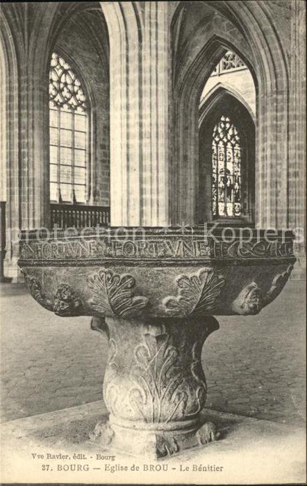 Bourg-en-Bresse Eglise de Brou Benitier