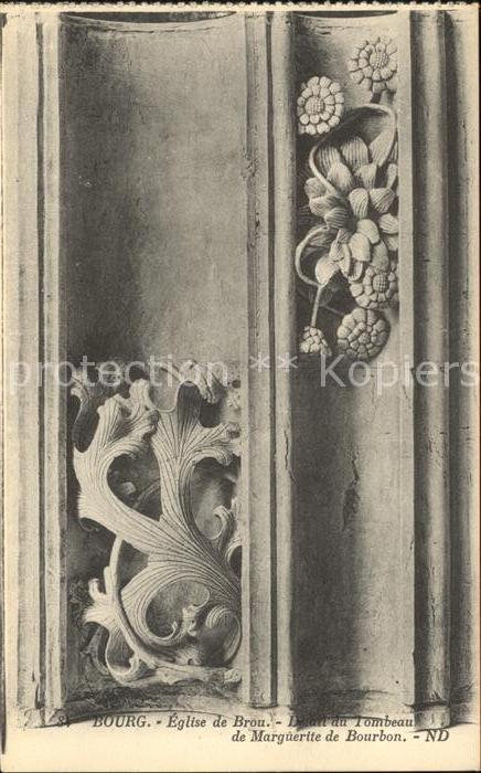 Bourg-en-Bresse Eglise de Brou Detail du Tombeau de Mar