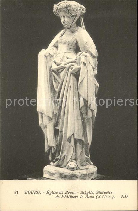 Bourg-en-Bresse Eglise de Brou Sibylle Statuette de Phi