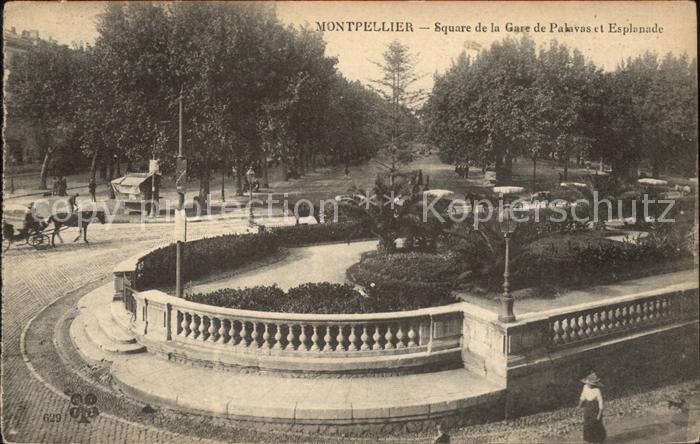Montpellier Herault Square de la Gare de Palavas et Esplana
