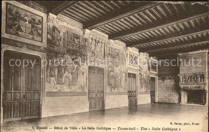 Douai 59 Hotel de Ville Salle Gothique