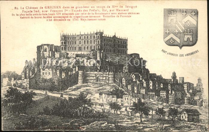 Grignan Chateau Histoire Wappen