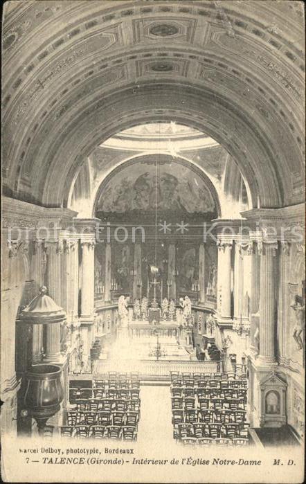 Talence Interieur de l'Eglise Notre Dame