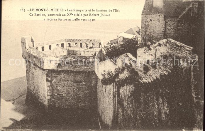 Mont-Saint-Michel Les Remparts et Bastion de l'Est XVe si
