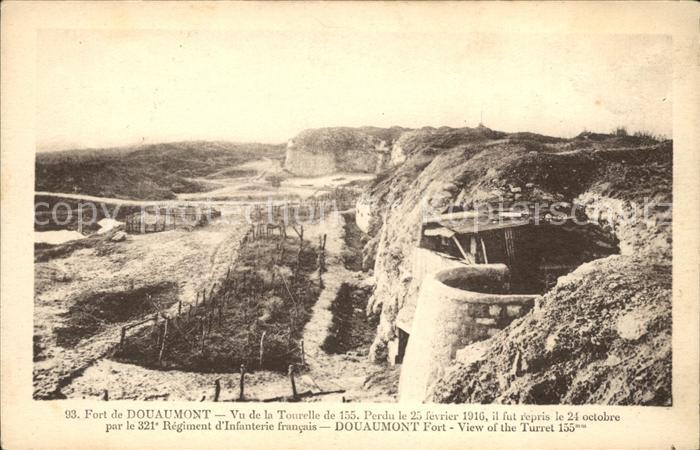 Douaumont Fort vu de la Tourelle de 155