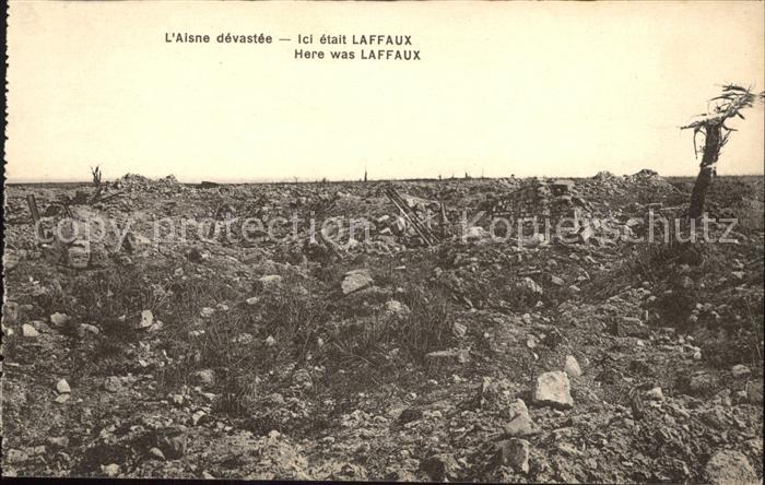 Laffaux L'Aisne devastee