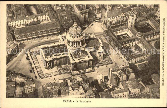 Paris Le Pantheon vue aerienne