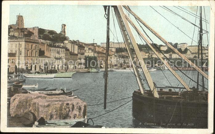 Cannes Alpes-Maritimes Vue prise de la jetee Port Bateau