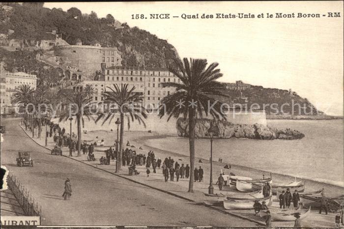 Nice Alpes Maritimes Quai des Etats Unis et Mont Boron