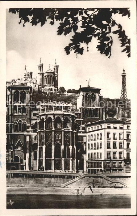 Lyon France Cathedrale Saint Jean et Basilique Notr