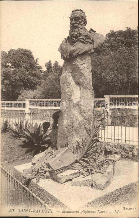 Saint-Raphael Var Monument Alphonse Karr