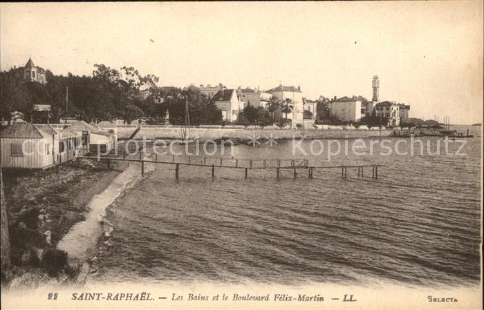 Saint-Raphael Var Les Bains et Boulevard Felix Martin