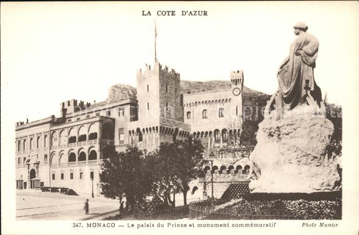 Monaco Palais du Prince et Monument commemoratif