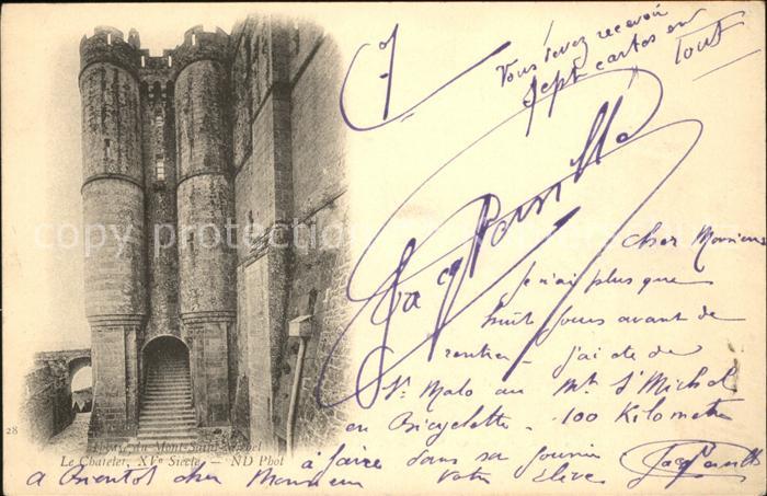 Mont-Saint-Michel Abbaye le Chatelet XI siecle