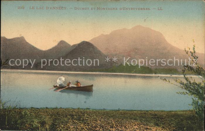 Duingt Lac d_Annecy et Montagne d'Entrevernes