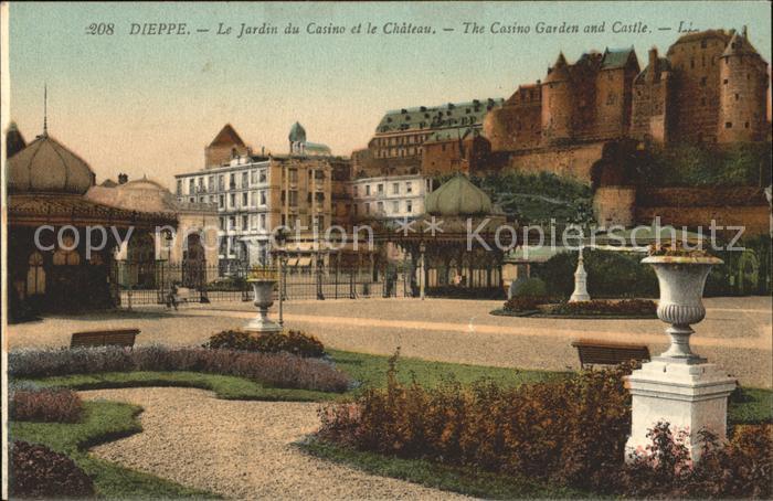 Dieppe 76 Jardin du Casino et le Chateau