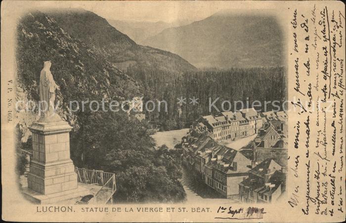 Luchon Haute-Garonne Statue de la Vierge et Saint Beat