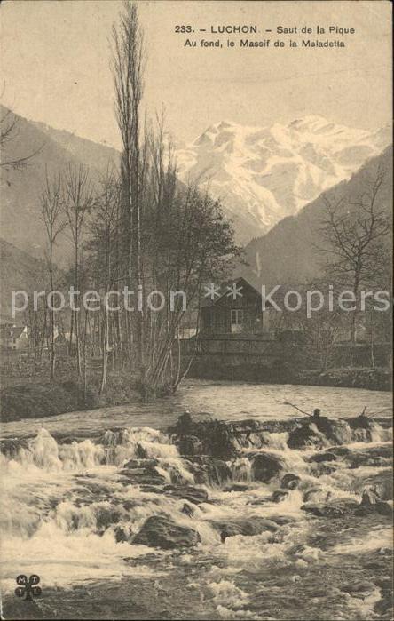 Luchon Haute-Garonne Saut de la Pique Massif de la Maledetta